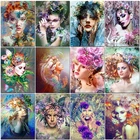 Алмазная живопись сделай сам, женские наборы для вышивки крестиком, квадратнаякруглая Алмазная вышивка для девушек, ручная работа, подарок, украшение