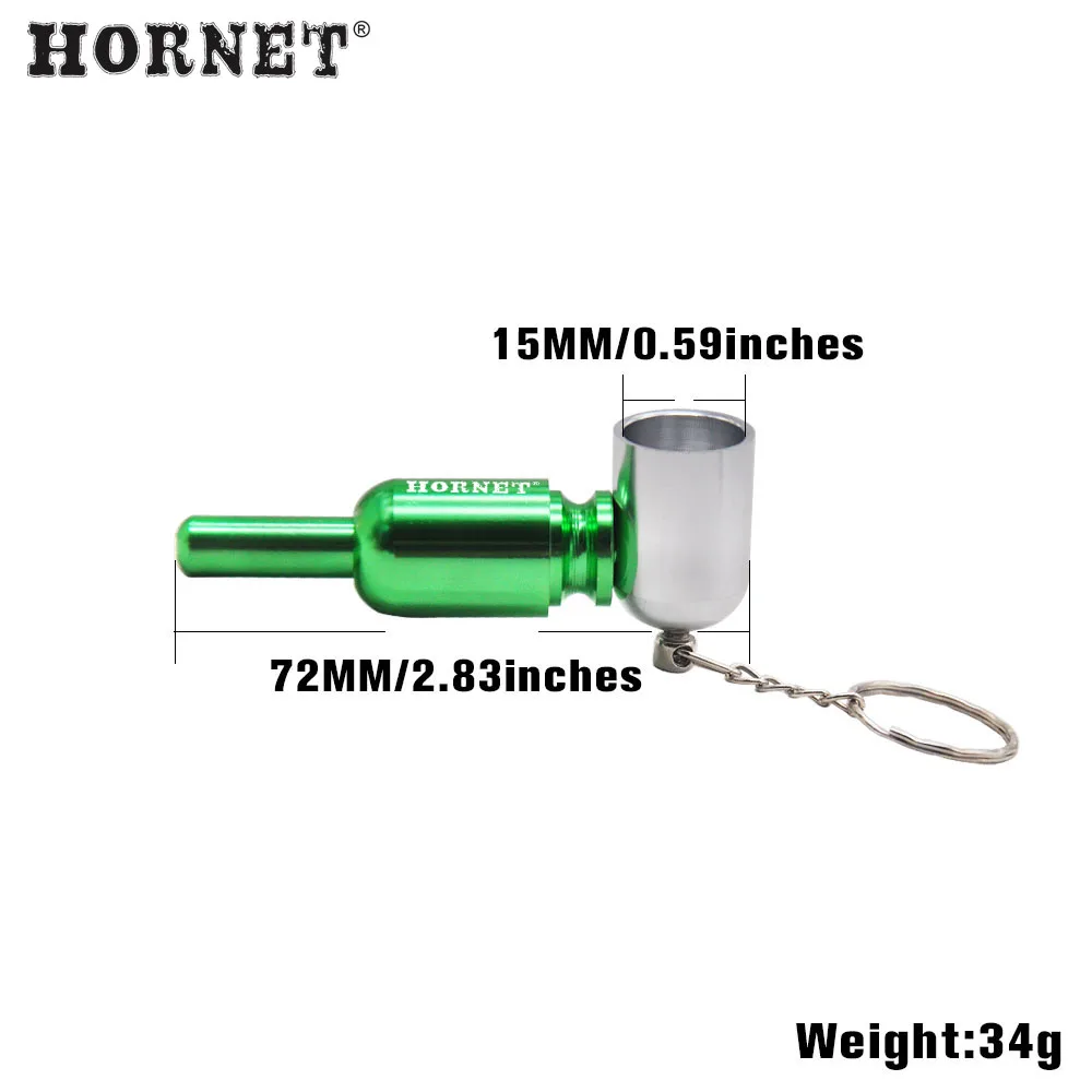 HORNET Pill style курительная трубка алюминиевые табачные травы трубы 72 мм мини