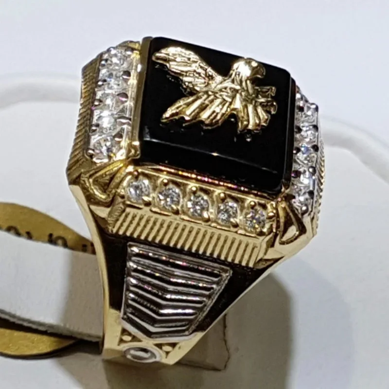 Мужское Винтажное кольцо в стиле панк с орлом | Украшения и аксессуары