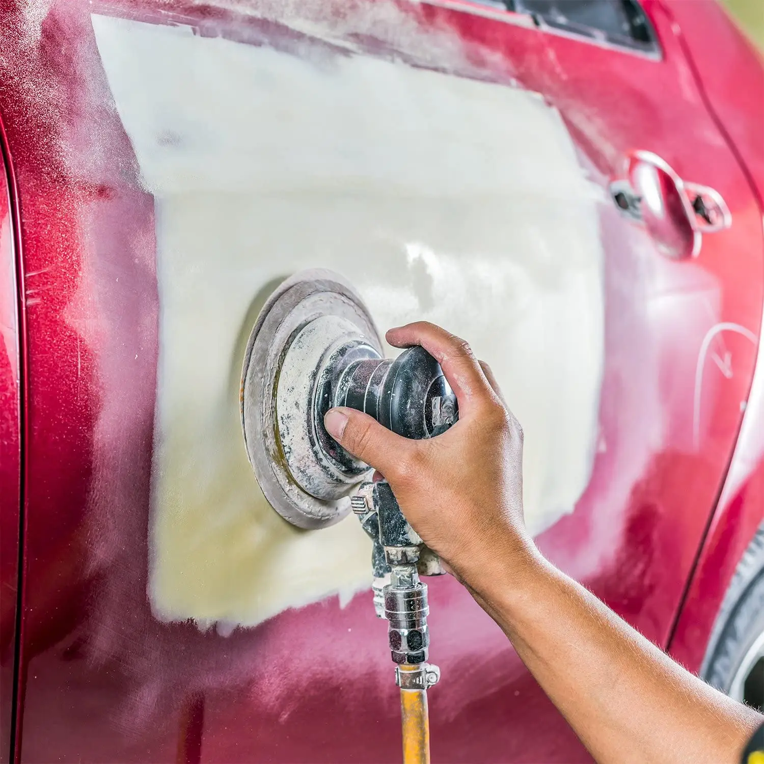 50 sheets 6&quot Gold PSA Self Adhesive Stickyback Sanding Discs for DA Sanders - Sandpaper Finishing Auto wood woking | Инструменты