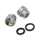 Латунный соединитель для смесителя с резьбой 12 на M22 папа, серебристый, 1 шт.