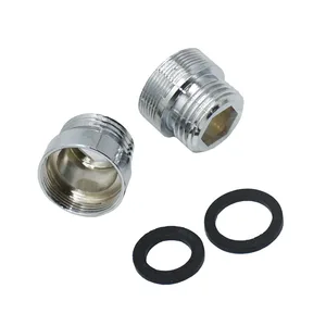 Латунный соединитель для смесителя с резьбой 12 на M22 папа, серебристый, 1 шт.