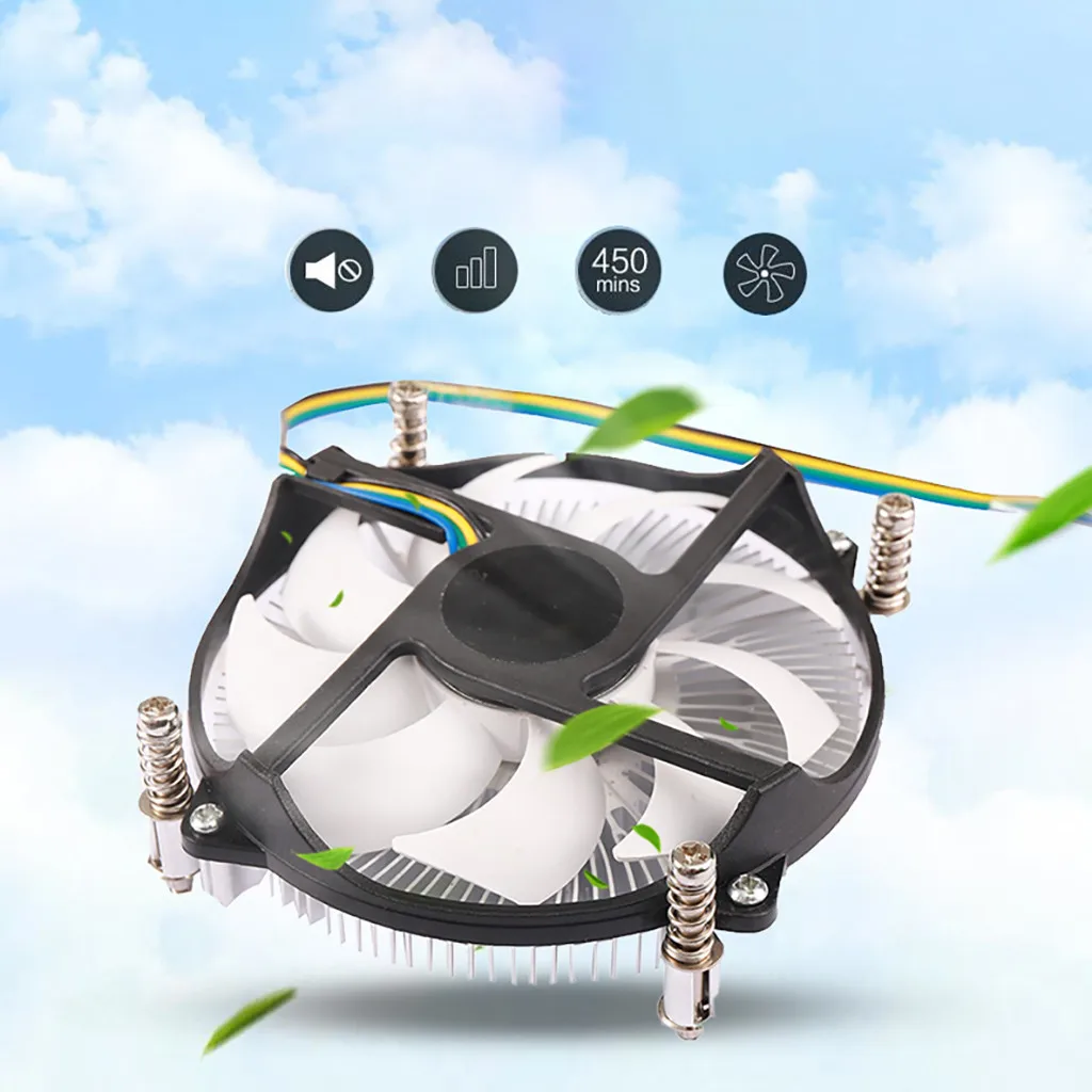 Вентилятор охлаждения процессора 4Pin PWM корпус ПК кулер радиатор для Intel LGA 115X (I3 \ I5)