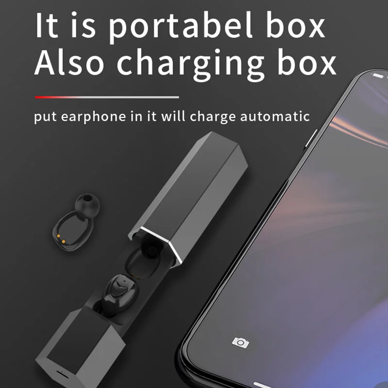 

Bluetooth Headset Wireless Earbuds Earphone with Noise Reduction Microphone EM88