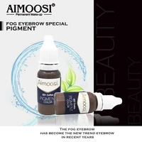 6 pcs aimoosi mirco permanent makeup tattoo inks pigment for fog feather eyebrow makeup 6 colors lighet brown free shipping