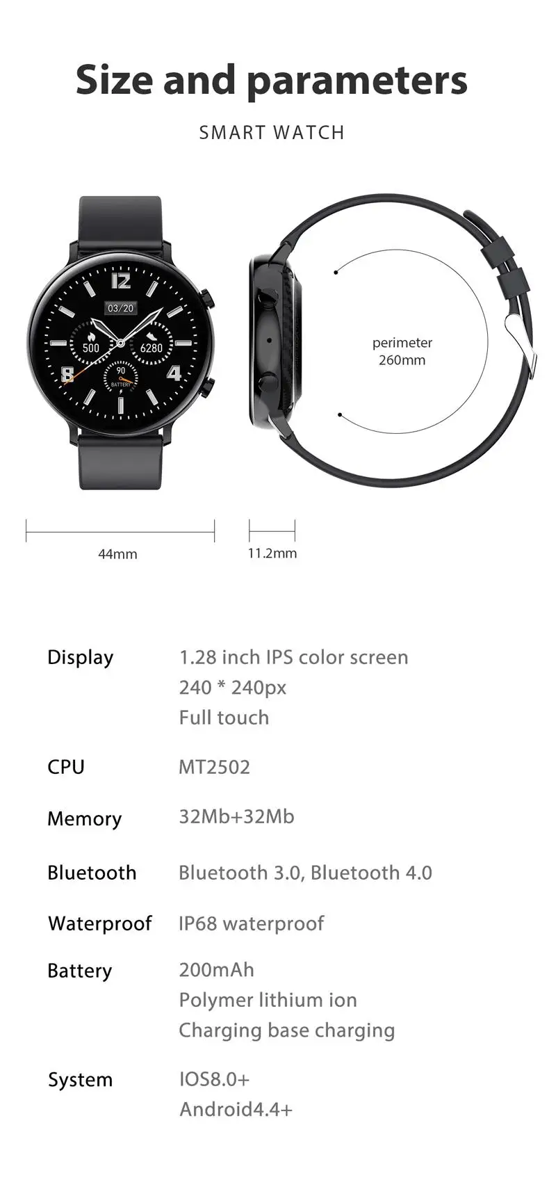 

GW33 Color screen Smart Watch With Bluetooth Calls 2021 Men Women Smartwatch Blood Pressure Monitor For Xiaomi Samsung iPhone