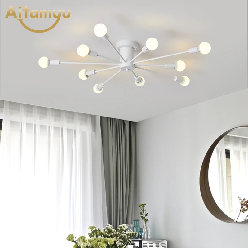 

Nordic Modern led Ceiling Lights For Living Room Study Bedroom Kitchen Golden Surface Mounted Bedroom Lighting Fixture