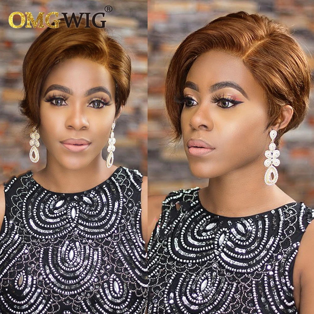 Прямой короткий парик Honey блонд боб для черных женщин 13x1 T парики на сетке