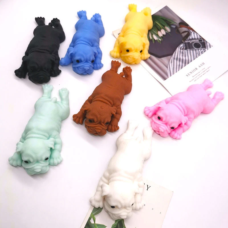 Милая мягкая кукла-Мопс щенок игрушка сжимаемая забавная милая игрушка-животное
