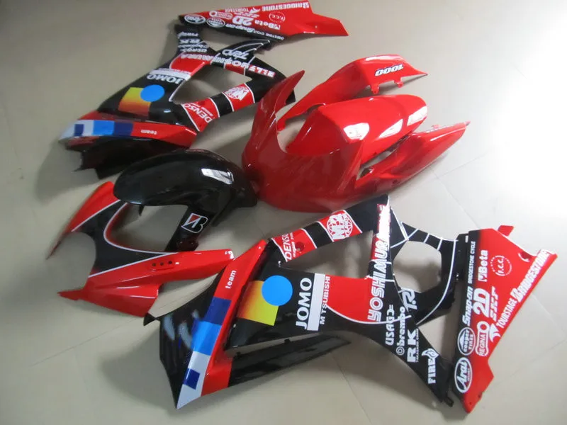 Набор обтекателей для литья под давлением GSXR1000 07 08 GSX R GSXR 1000 K7 2007 2008 ABS красный
