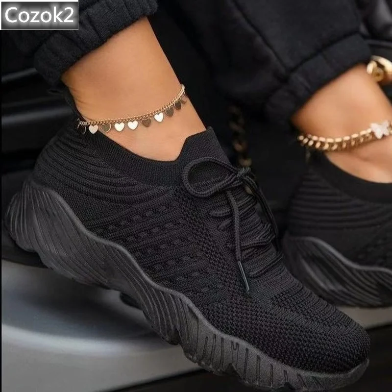 

Женские кроссовки на платформе, повседневная спортивная обувь, на шнуровке, кроссовки для бега, с вулканизированной сеткой, красные, 2020