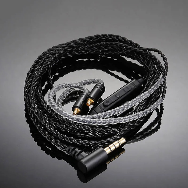 Кабель для наушников MMCX Shure SE215 SE535 Sennheiser IE80 IE8 IE8I W4r TF10 A2DC IM50 Cks1100is однокристальный