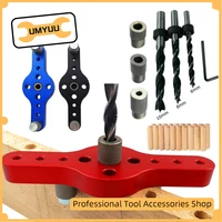 woodworking pocket hole jig 6810mm self centering vertical doweling jig drill guide for locator hole puncher carpentry tools