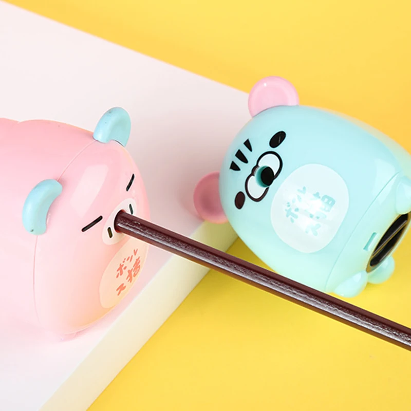 

Manual Pencil Sharpener Single Hole Cute Cartoon Animal Shape Stationery for Students Girl Boy 2020ing