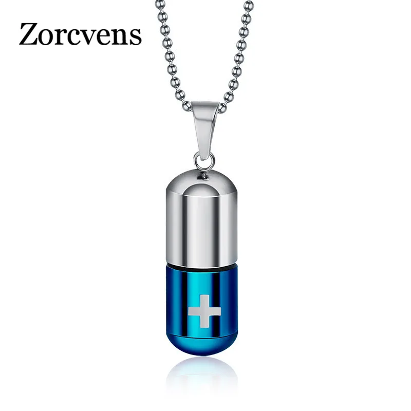 Крутое мужское ожерелье KOtik в стиле панк с подвесками из нержавеющей стали виде