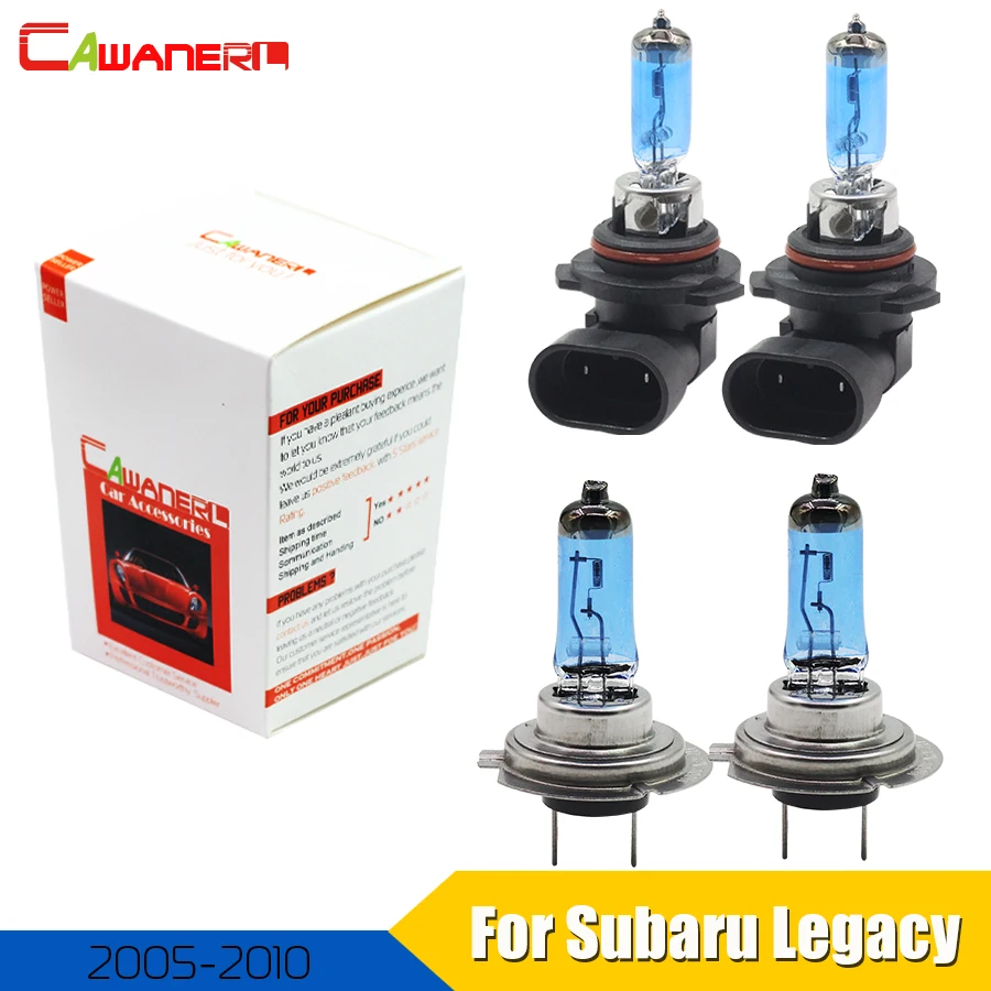 Головсветильник свет Cawanerl для Subaru Legacy 2005 2010 100W H7 9005 HB3 галогенсветильник 4300K