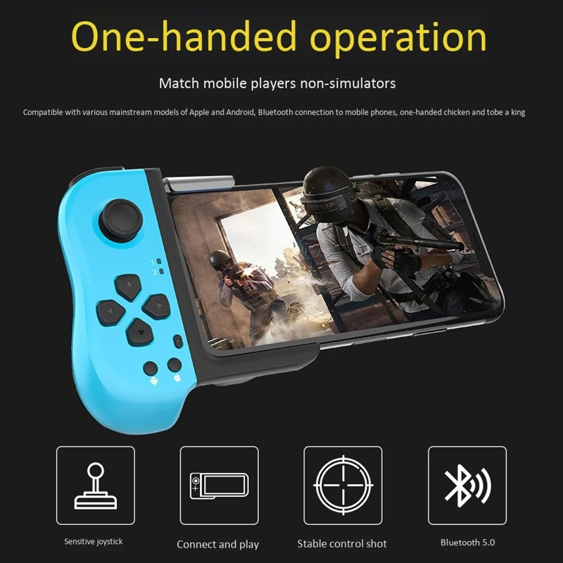 Одна рука растягивается двойной Bluetooth геймпад для PUPG мобильных игр | Электроника
