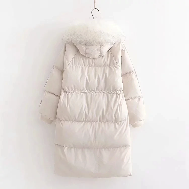

Snow winter women thick long parkas 2020 fashion ladies cotton padded faux fur hooded coats female chic outwear girls clothes