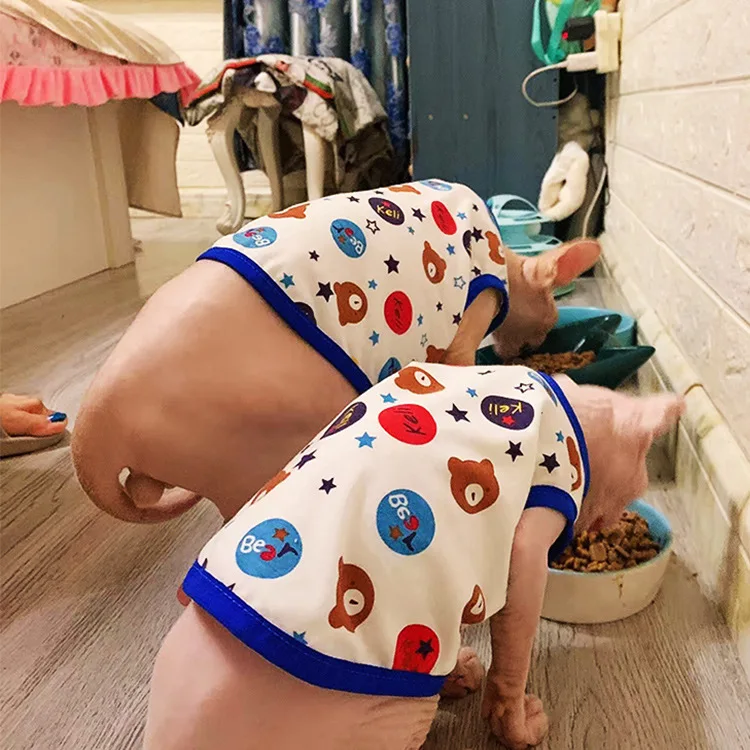 

Dog Clothes Spring Summer Dog Sleeveless Vest Shirt Clothing Pet T-shirt Printed Dog Vest For Small Medium Dogs Accessories