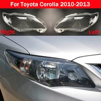 car front headlamp glass lamp transparent lampshade shell headlight cover for toyota corolla 2010 2013 auto light housing case