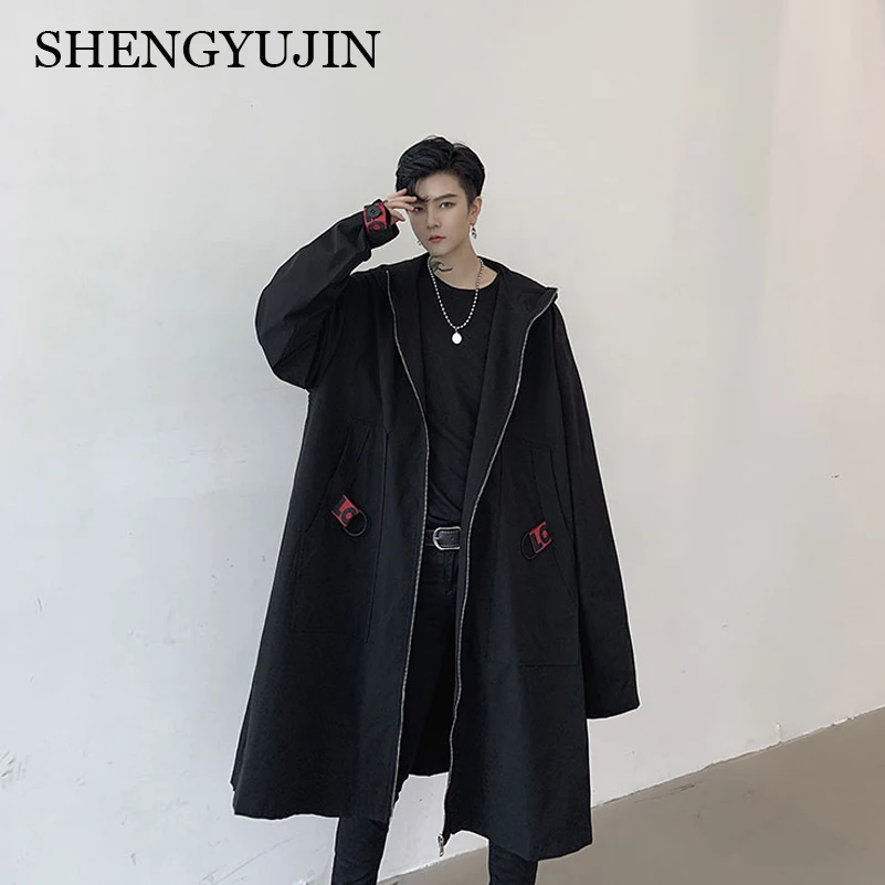 SHENGYUJIN осень темно ins личность лента украшения мужская длинная негабаритная