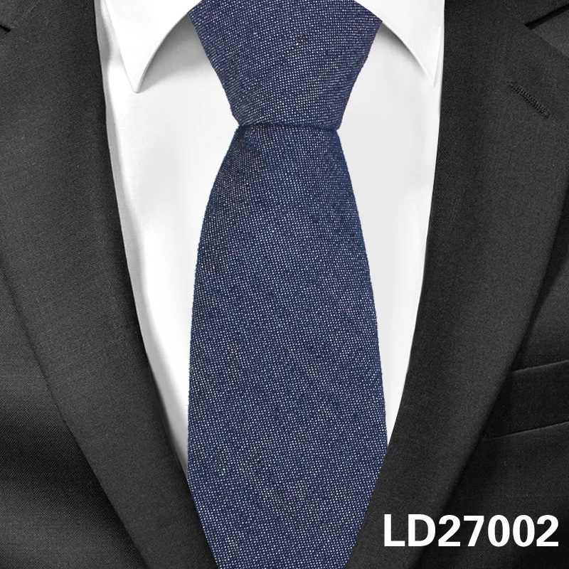Модные джинсы галстуки для мужчин 6 см узкие джинсовые хлопковые Галстуки повседневные однотонные Галстуки клетчатые Узкие галстуки для деловых костюмов