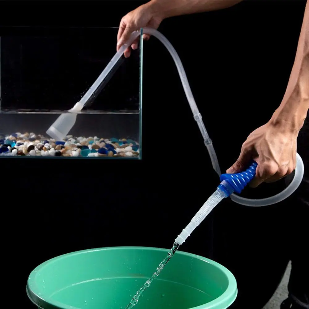 Аквариумный бак для рыб пылесос гравий фильтр воды очиститель сифонный насос