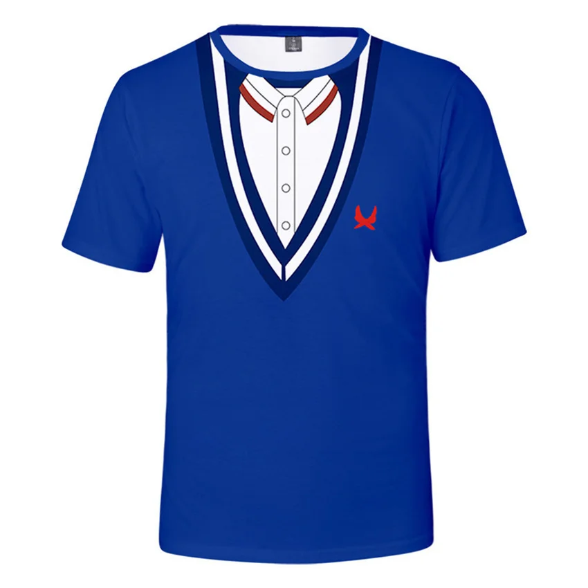 

Takerlama Anime Wonder Egg Priority Cosplay T-shirt Ohto Ai Tops Short Sleeve Tee Summer Suits