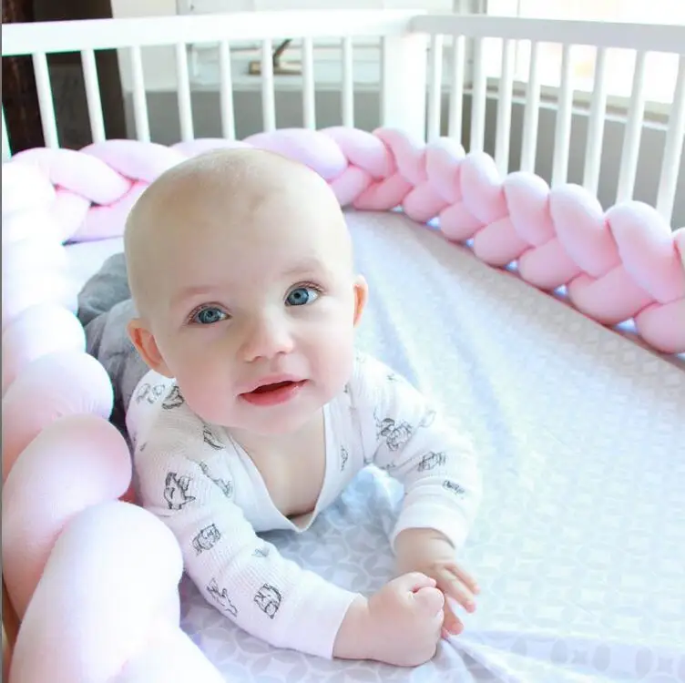 CYSINCOS 1 м 2 м 3 м детская кровать коса узел подушка для младенца Bebe защита для кроватки кроватка декор комнаты