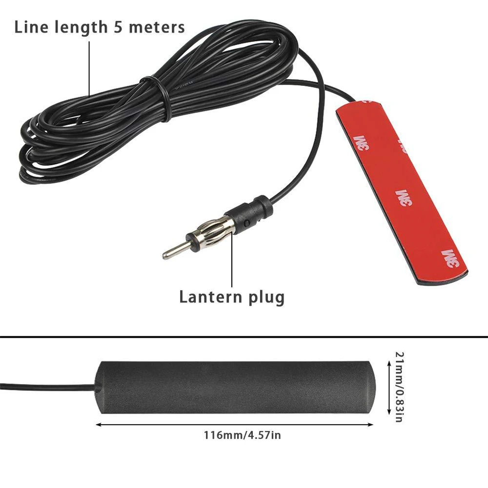 Автомобильная радиоприемник 5 м FM-антенна Универсальный автоматический
