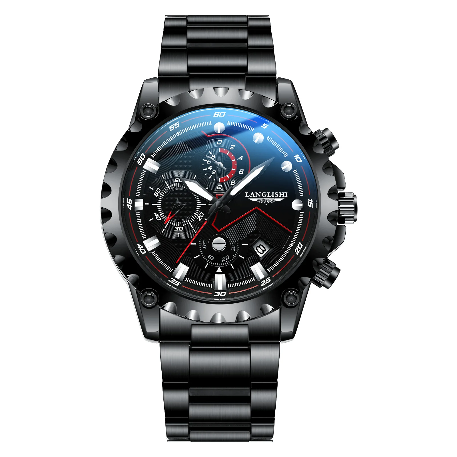 

LANGLISHI Watch Men Fashion Sport Quartz Clock Leather Mens Watches Top Brand Luxury Gold Waterproof Watch Relogio Masculino