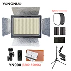 YONGNUO YN900 Светодиодная лампа для видеосъемки 3200-5500K двухцветсветильник лампа для фотостудии заполняющая лампа для макияжа Vlog TikTok прямая трансляция