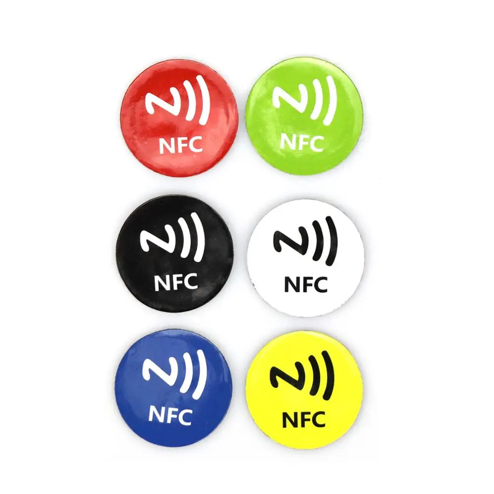 6 шт./лот NFC метки стикер s Анти Металл Ntag213 клейкая этикетка наклейка универсальные этикетки RFID тег для всех NFC телефонов