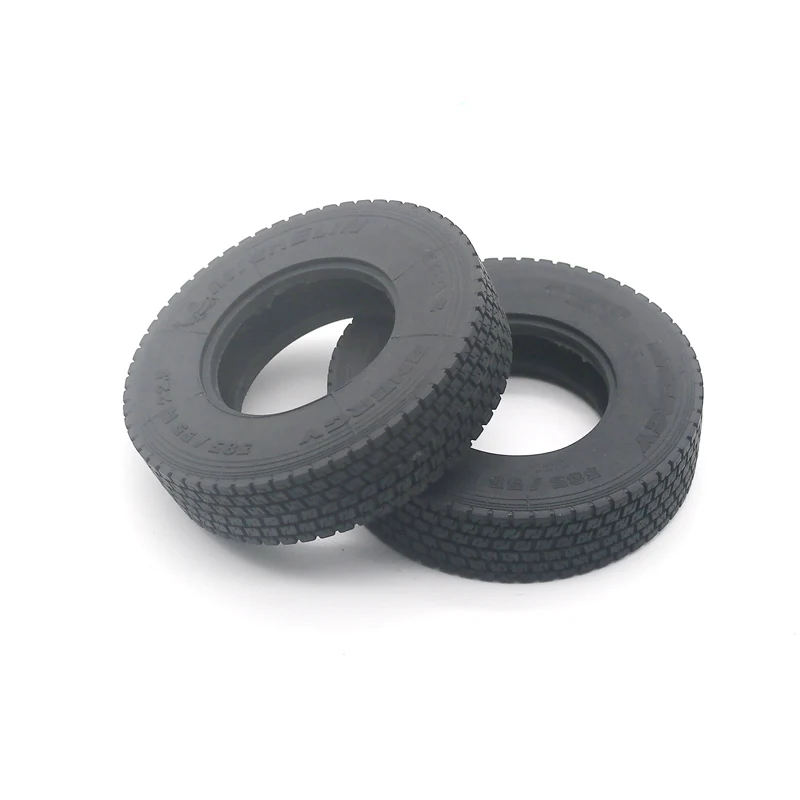 

Qin14 2PCS 1/14 RC Truck D85MMx20MM Narrow Hard Tires For Heavy Truck