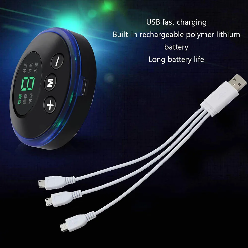 Стимулятор мышц с ЖК-дисплеем перезаряжаемый через USB для тренировки брюшного