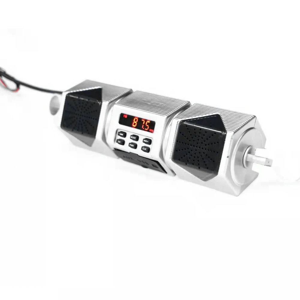 Мотоцикл динамик BT аудио плеер водонепроницаемый стерео s FM радио MP3 сабвуфер