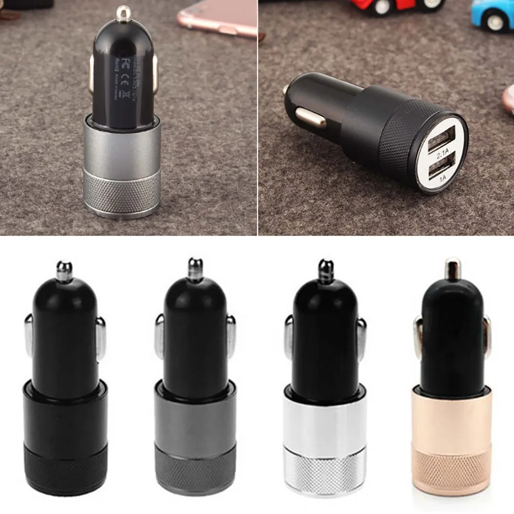 CARPRIE автомобиля Зарядное устройство 5V 3.1A Mini Dual 2 Порты и разъёмы Переходник USB для