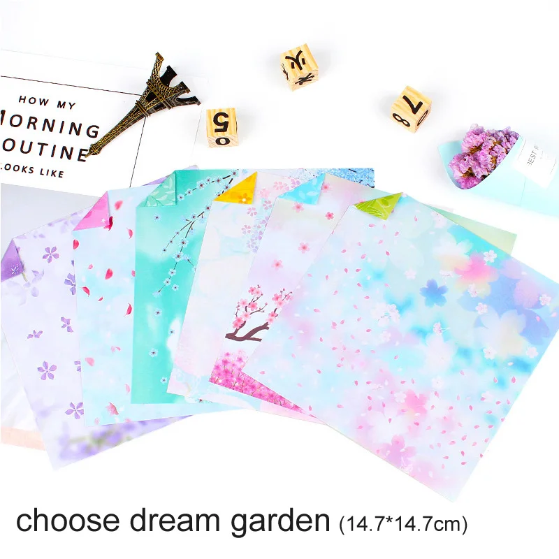 choose dream garden 60 шт двухсторонняя печать штампованная для скрапбукинга влюбленных на день рождения бумага ручной работы 147x147 мм корабль оригами Бумага - Цвет: choose dream garden