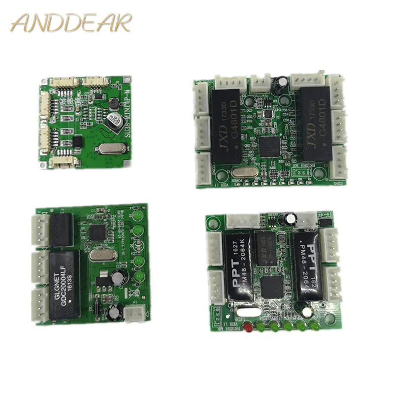 

Мини-модуль 5V-12V коммутатора ethernet схема для модуль коммутатора ethernet 10/100 Мбит/с 5/8 порт PCBA плата OEM материнская плата