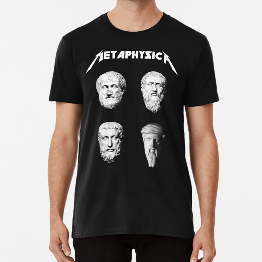 Метафизика Веселая металлическая философия рубашка футболка Металл