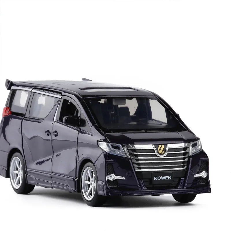Изысканный 1:32 Toyota Elfa металлический сплав модель литье под давлением звук и свет