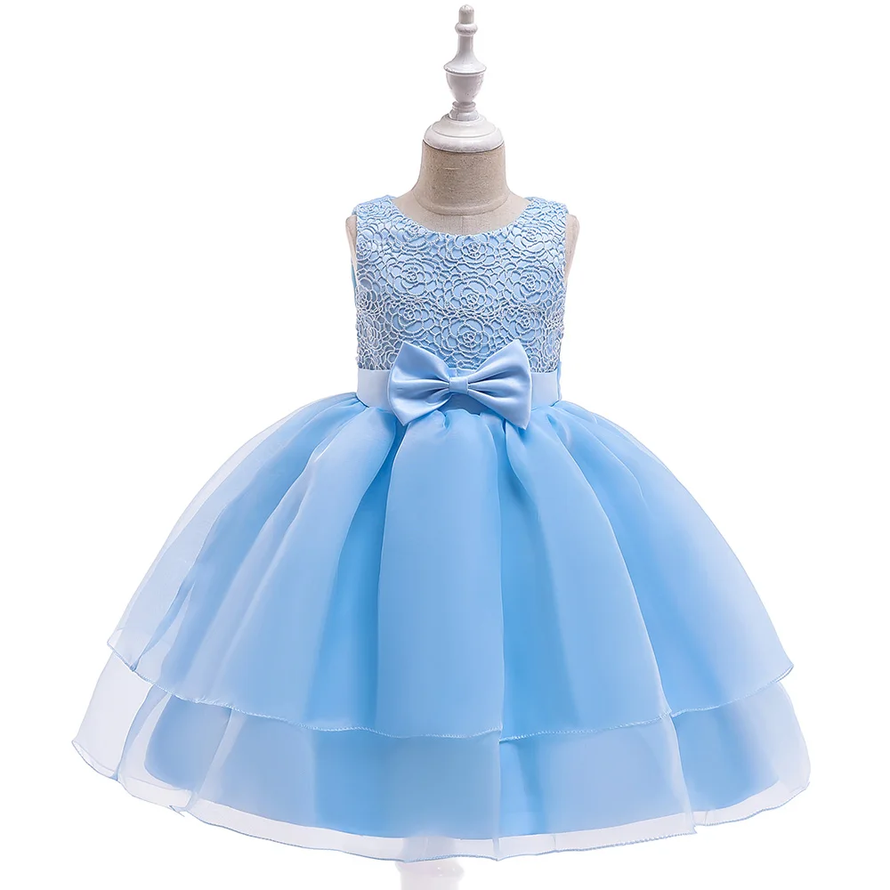 

Children's Dress Girl Dress Mesh Flower Kids Princess Dress Performance Dress