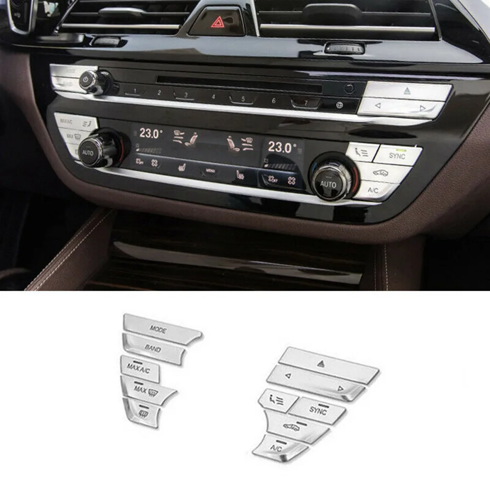 

1Set (12pcs) Buttons Cover Accessories Cover For BMW 5 Series G30 6GT 17-19 Parts