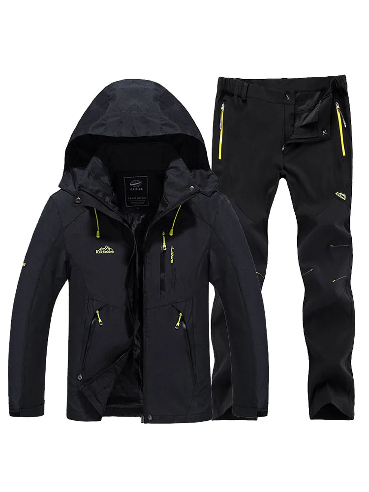 

New outdoor fishing suit for spring and Fall, single thin men's sport suit, 1500MM waterproof and wind fishing coat pants