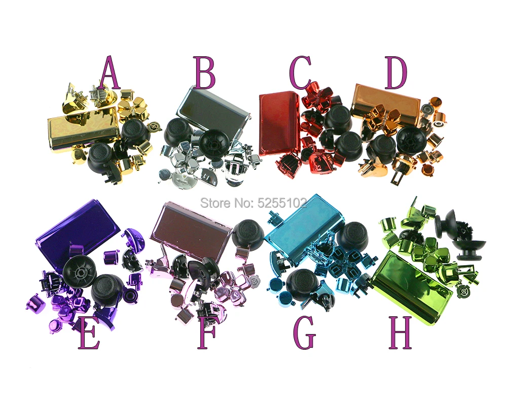 1 Набор покрытие ABXY Кнопки включателя Dpad L1 R1 L2 R2 указатель поворота W аналоговый