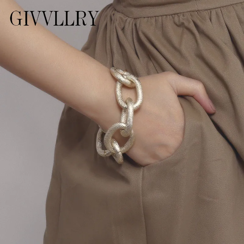 Панковские геометрические золотые браслеты для женщин и мужчин ювелирное