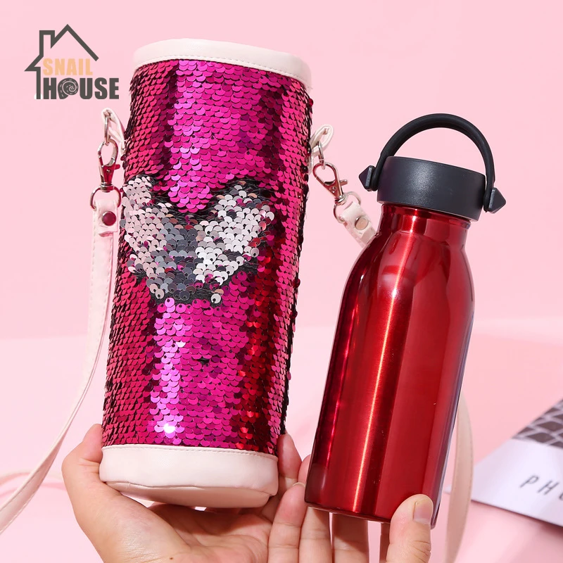 Snoilhouse новинка 2019 с блестками для кружки бутылки теплые сумки кросс боди сумка на