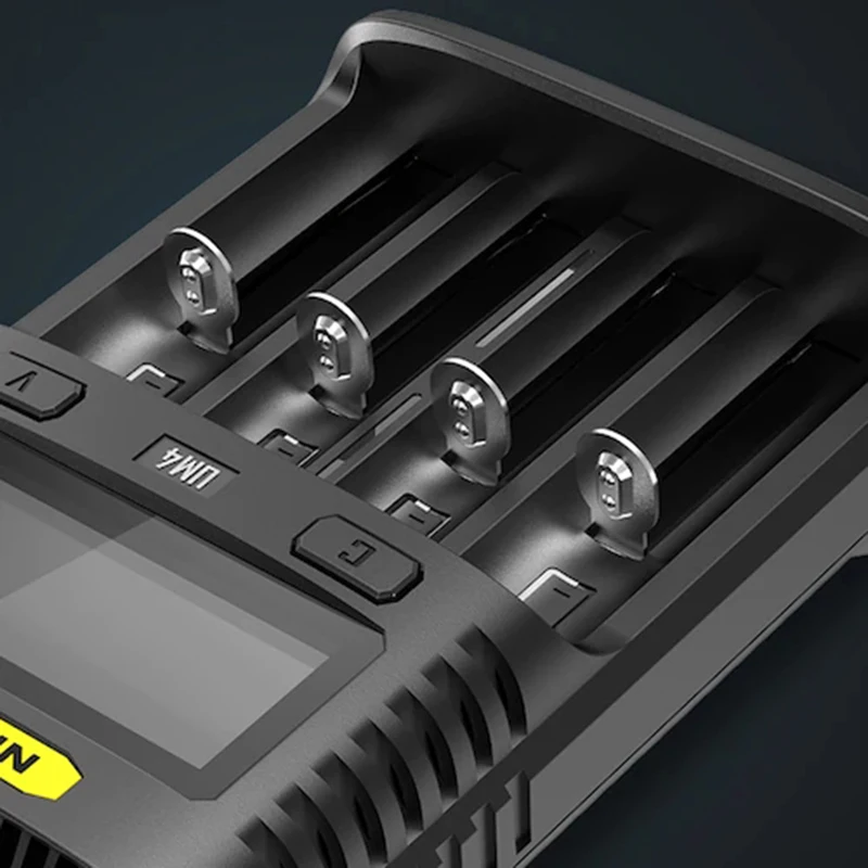Умное зарядное устройство NITECORE UM4 UM2 C4 VC4 ЖК-дисплей для батарей li-ion/IMR/INR/ICR/LiFePO4 18650