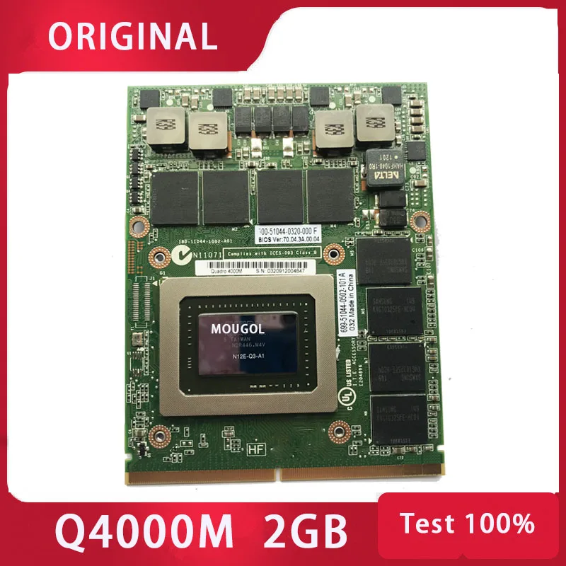 Фотографическая видеокарта Quadro 4000M Q4000M 2G Φ HGXY3 Vga графическая карта для dell m6600 m15x hp