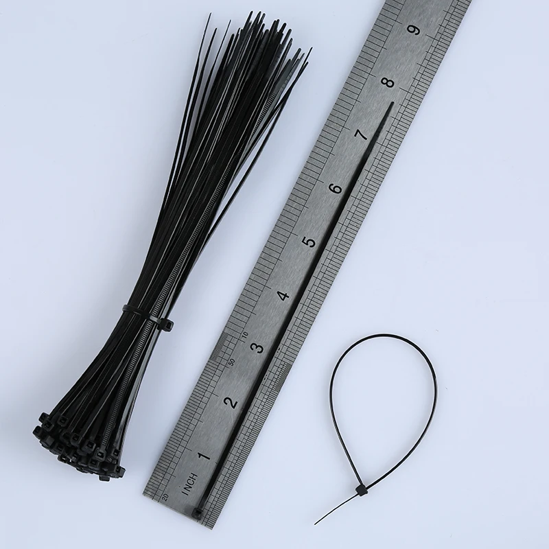 Самоблокирующиеся Нейлоновые кабельные стяжки 100 шт. многофункциональные 8